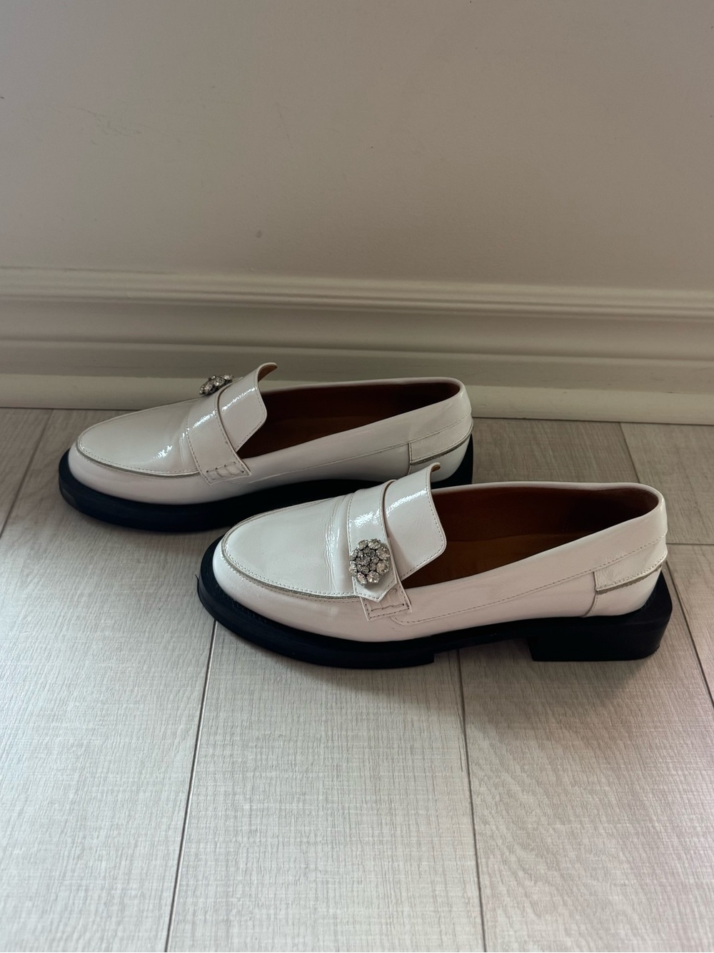 GANNI Jewel Patent Leather Loafers - Picture 4 of 5